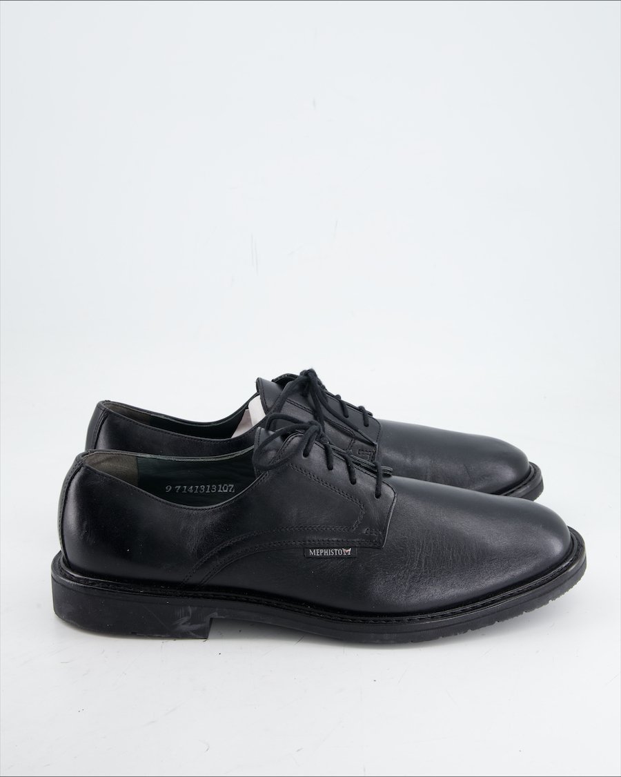 Mephisto Flats Leather Black Eu 46.5