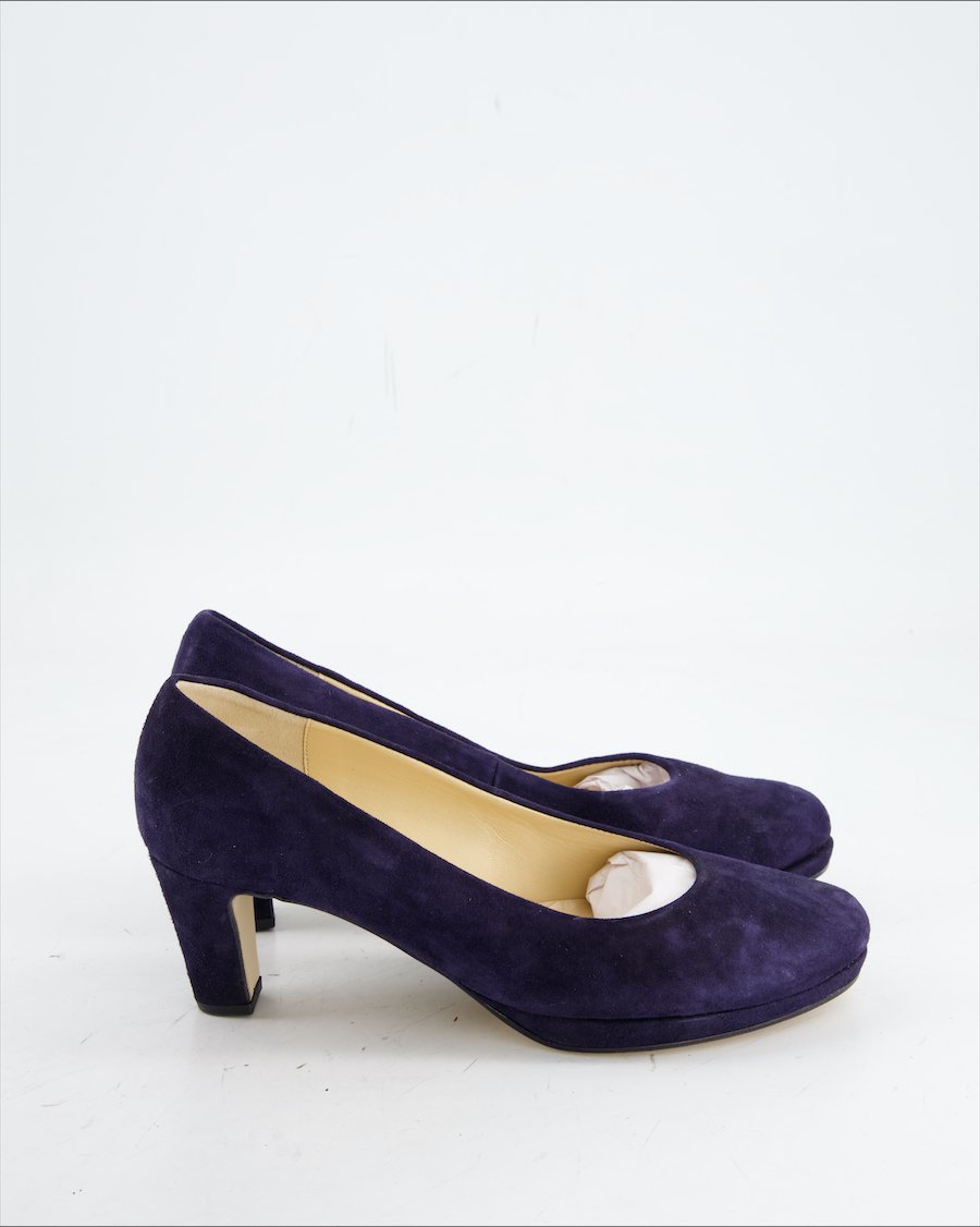 Gabor Heels Suede Blue Eu 38