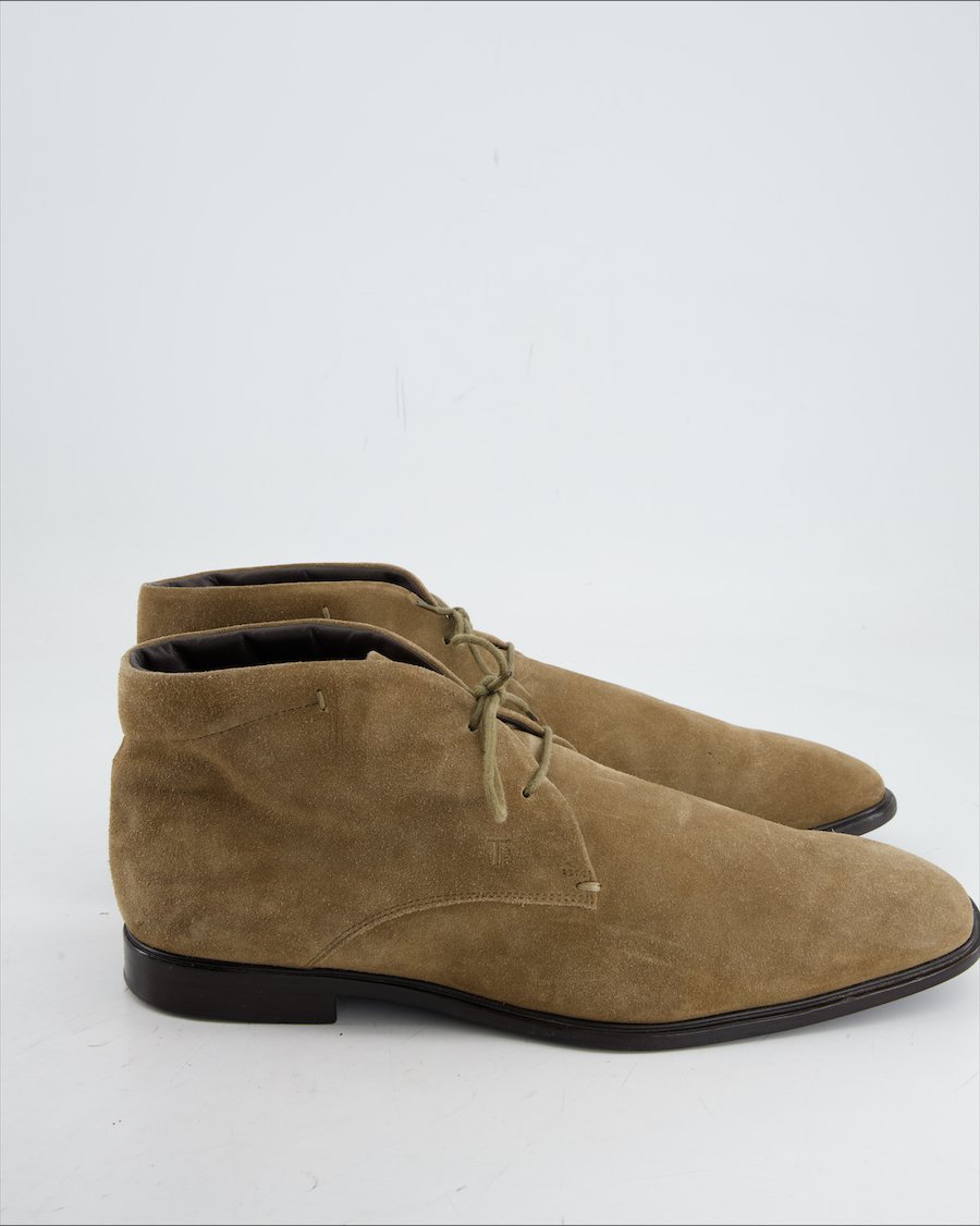 Tod's Flats Suede Brown Eu 45