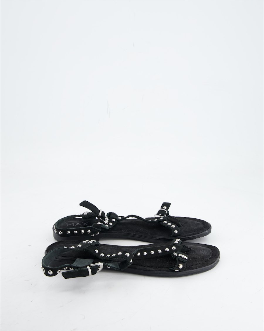 Max Sandals Suede Black Eu 38