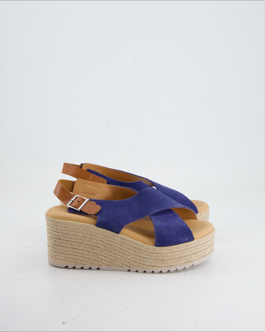 Oh My Sandals Sandals Suede Blue Eu 36