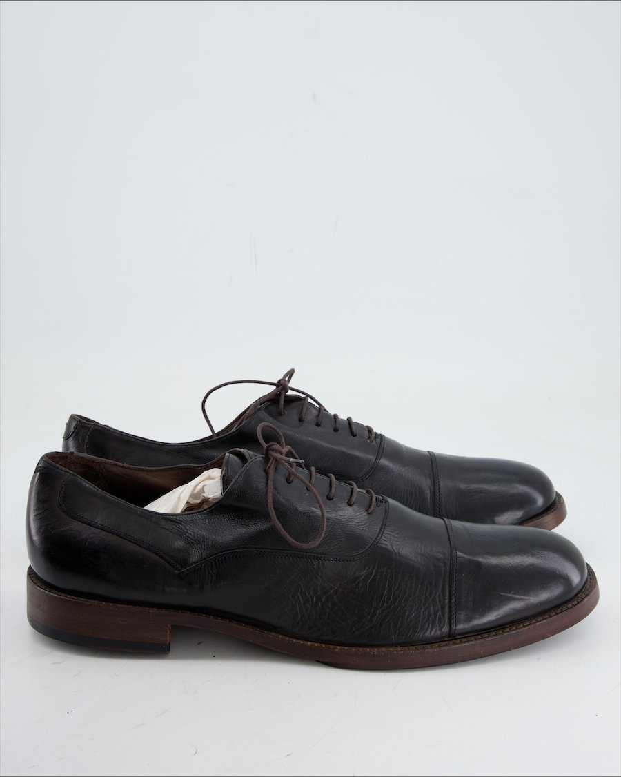 Emporio Armani Flats Leather Brown Eu 46