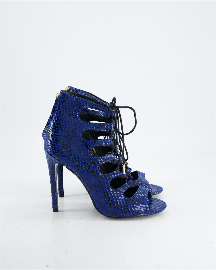 Steve Madden Heels Leather Blue Eu 38