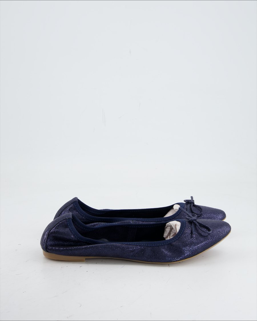 Oxmox Flats Leather Blue Eu 39