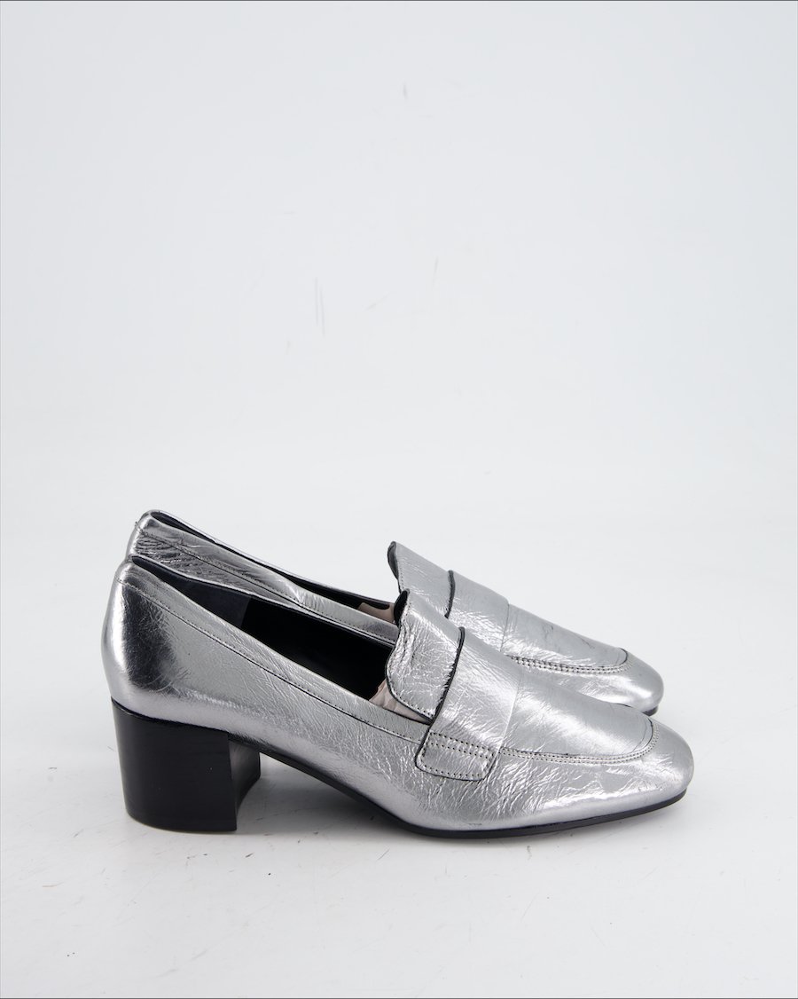 Marc Fisher Heels Leather Silver Eu 37.5