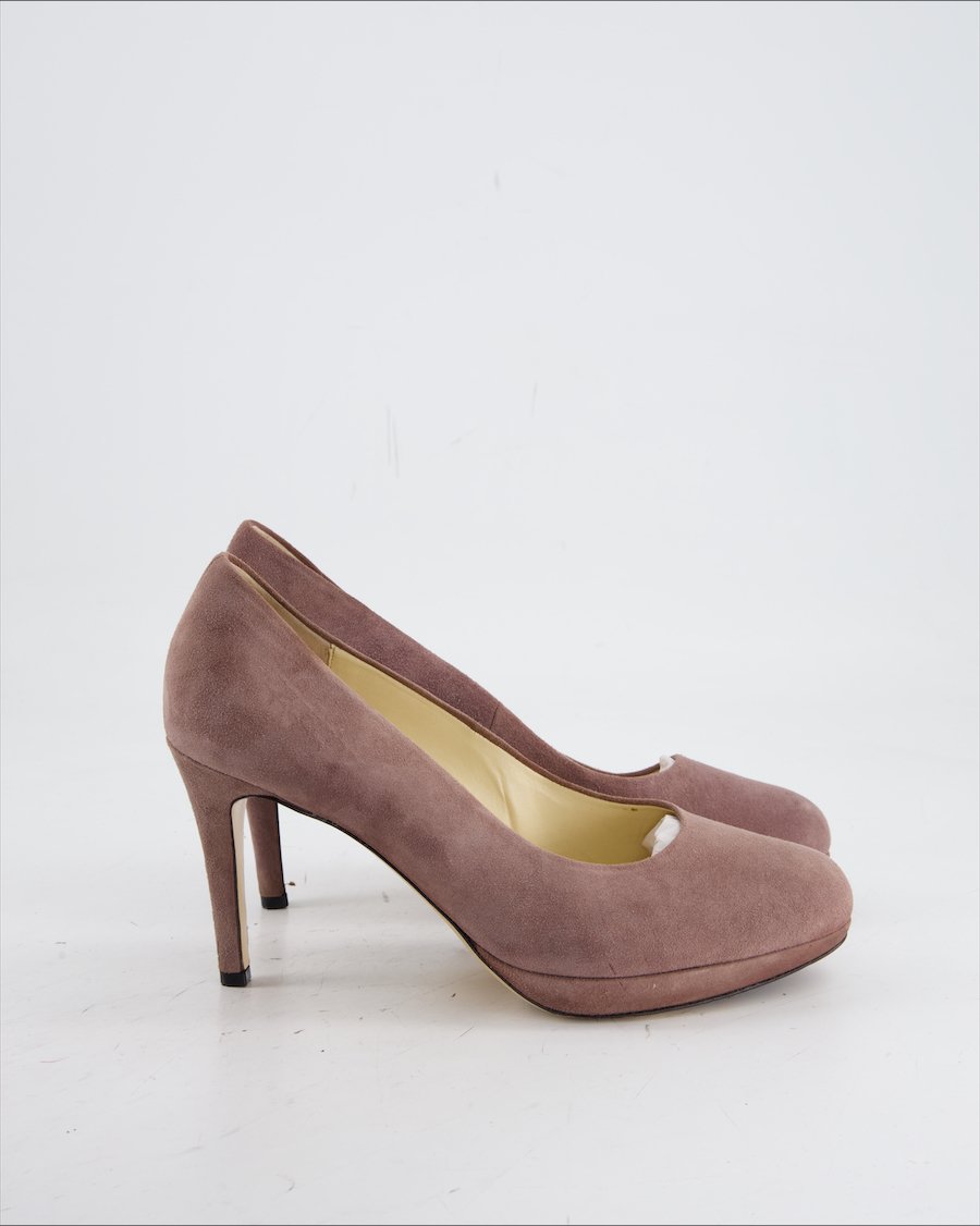 Hogl Heels Suede Brown Eu 37.5