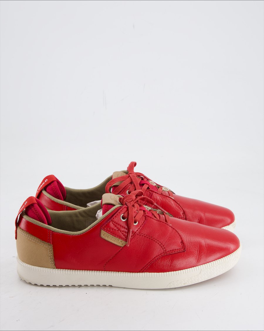 O'Neill Trainers Leather Red Eu 41