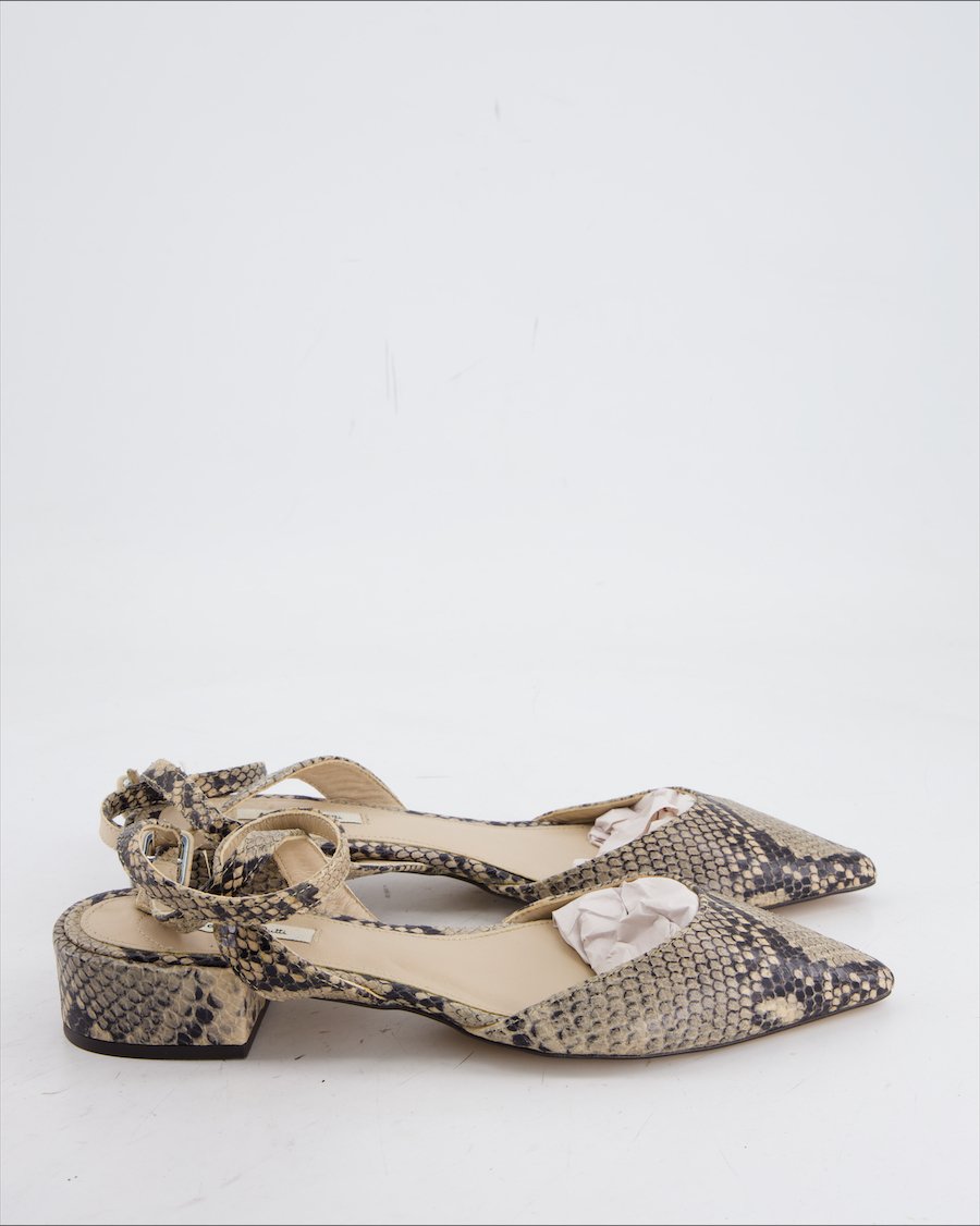 Massimo Dutti Sandals Leather Black Eu 41