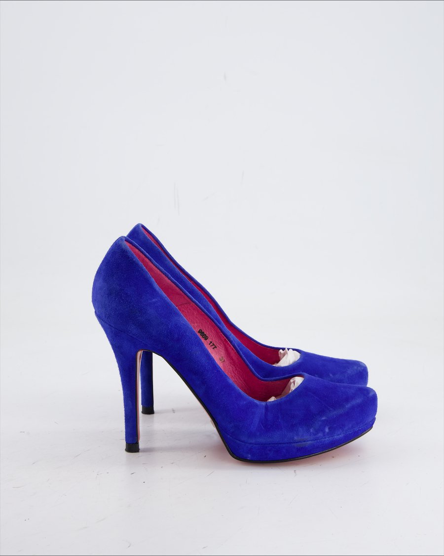 Buffalo Heels Suede Blue Eu 37