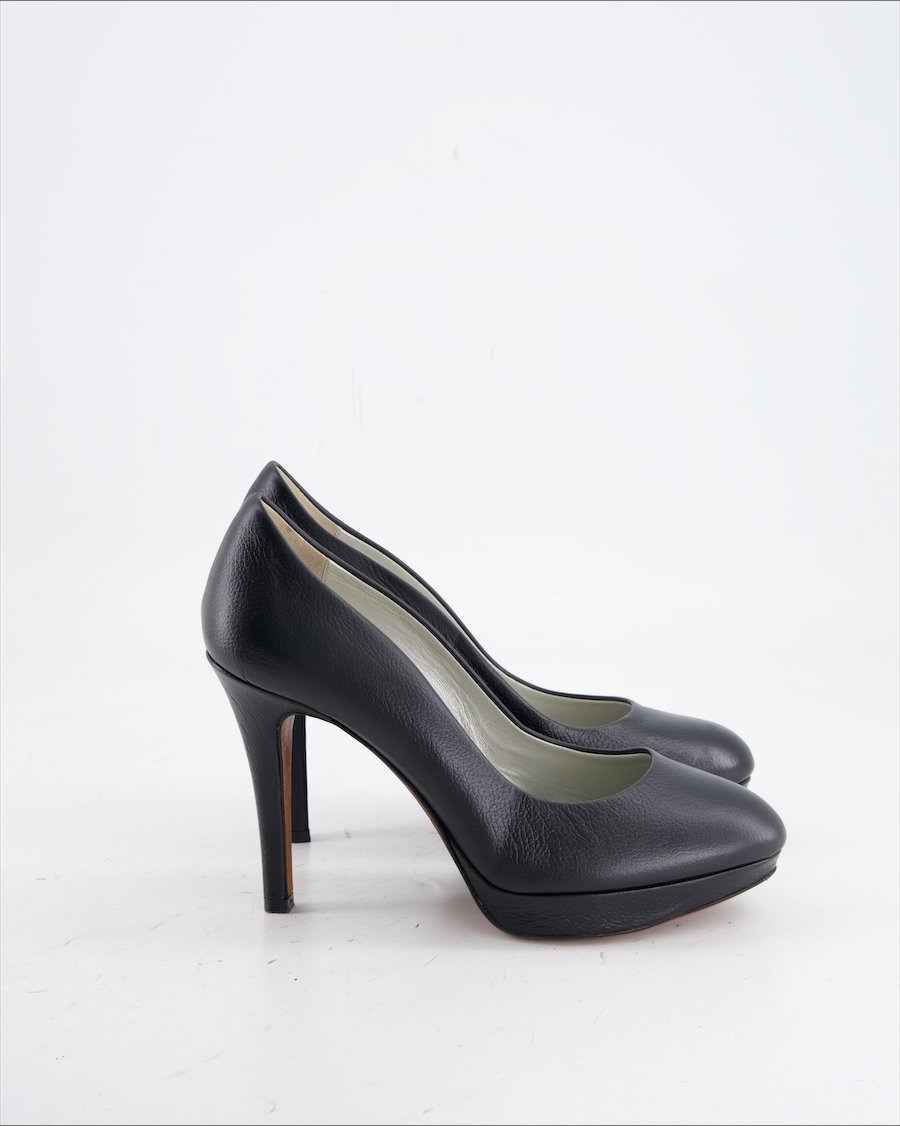 Navyboot Heels Leather Black