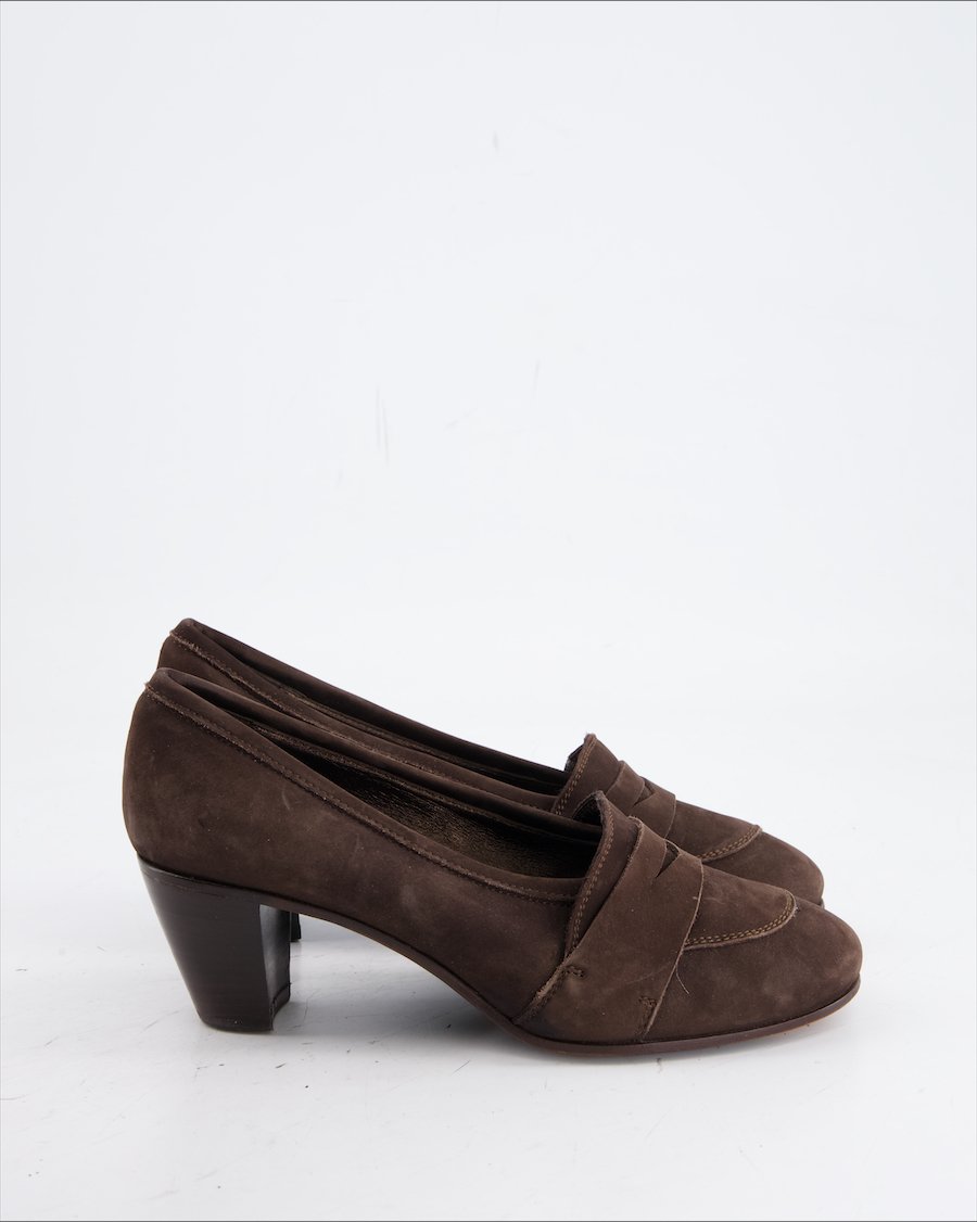 AGL Heels Suede Brown Eu 36