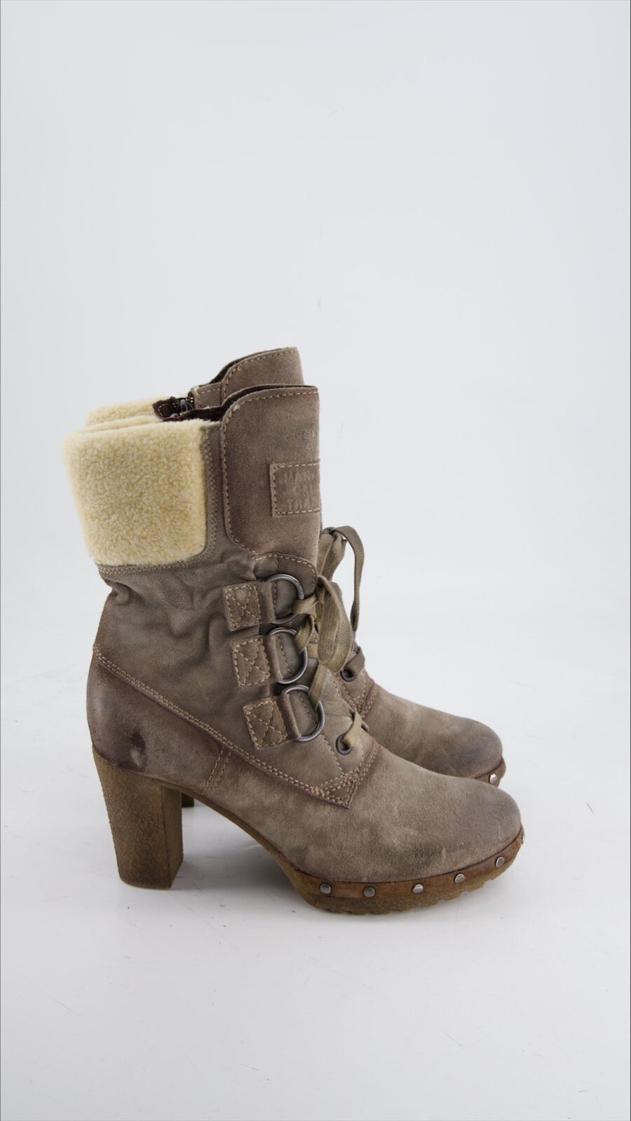 Manas Ankle Boots Suede Grey Eu 39