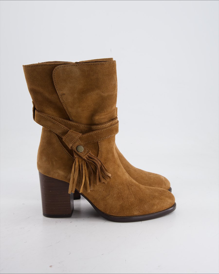 Roberto Santi Ankle Boots Suede Brown Eu 37