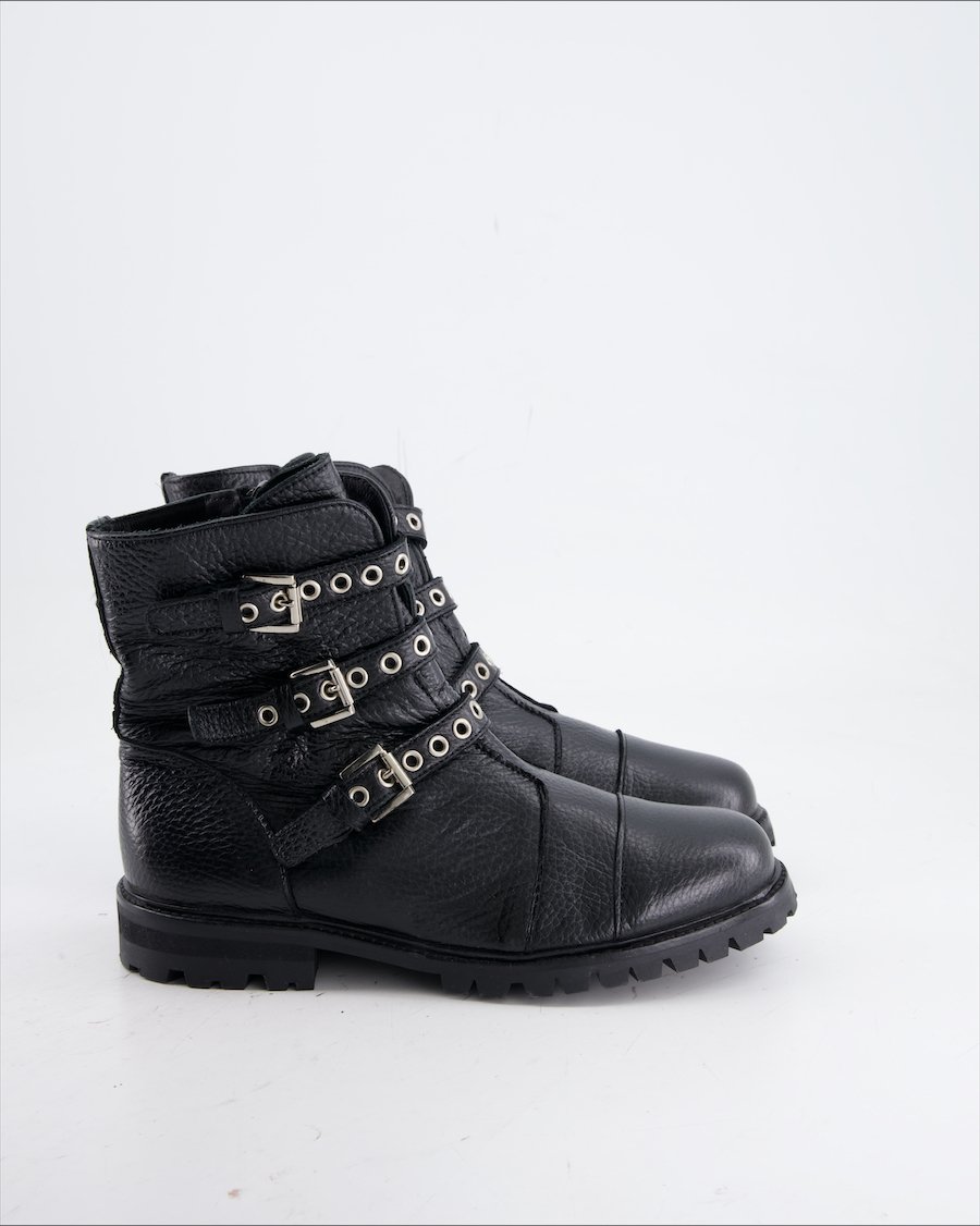 Navyboot Ankle Boots Leather Black Eu 37