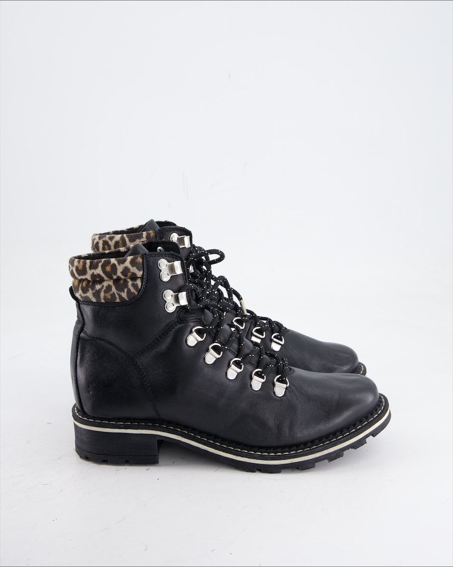 5th Avenue Ankle Boots Leather Black Eu 38