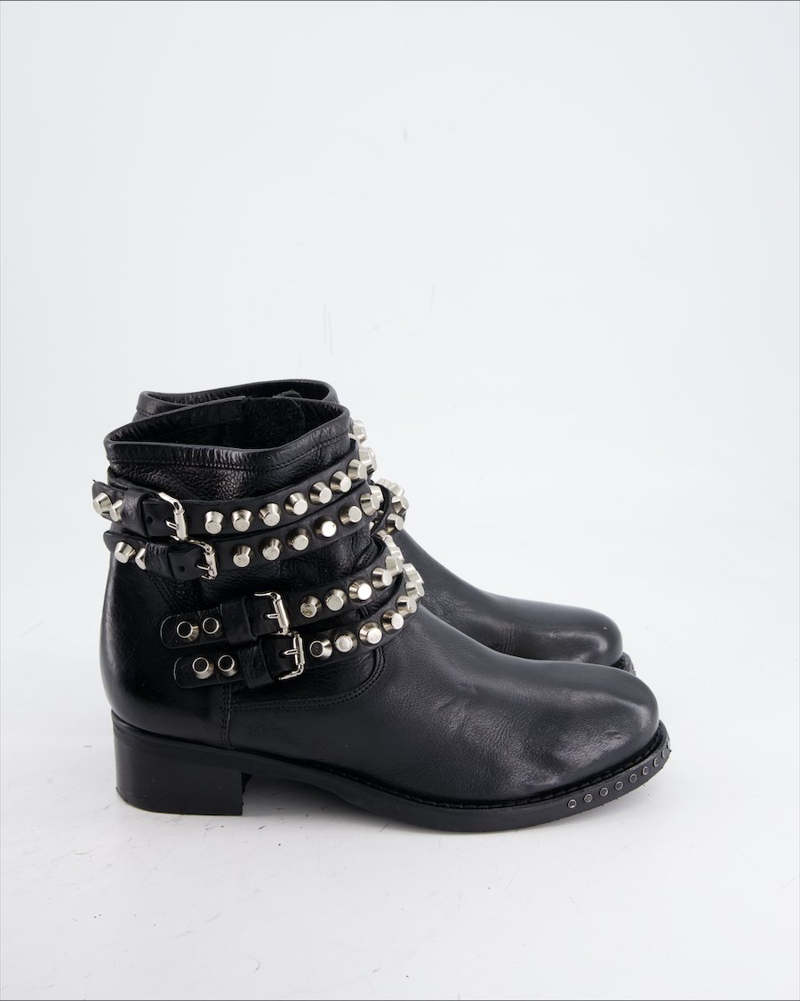 Just Juice Ankle Boots Leather Black Eu 39