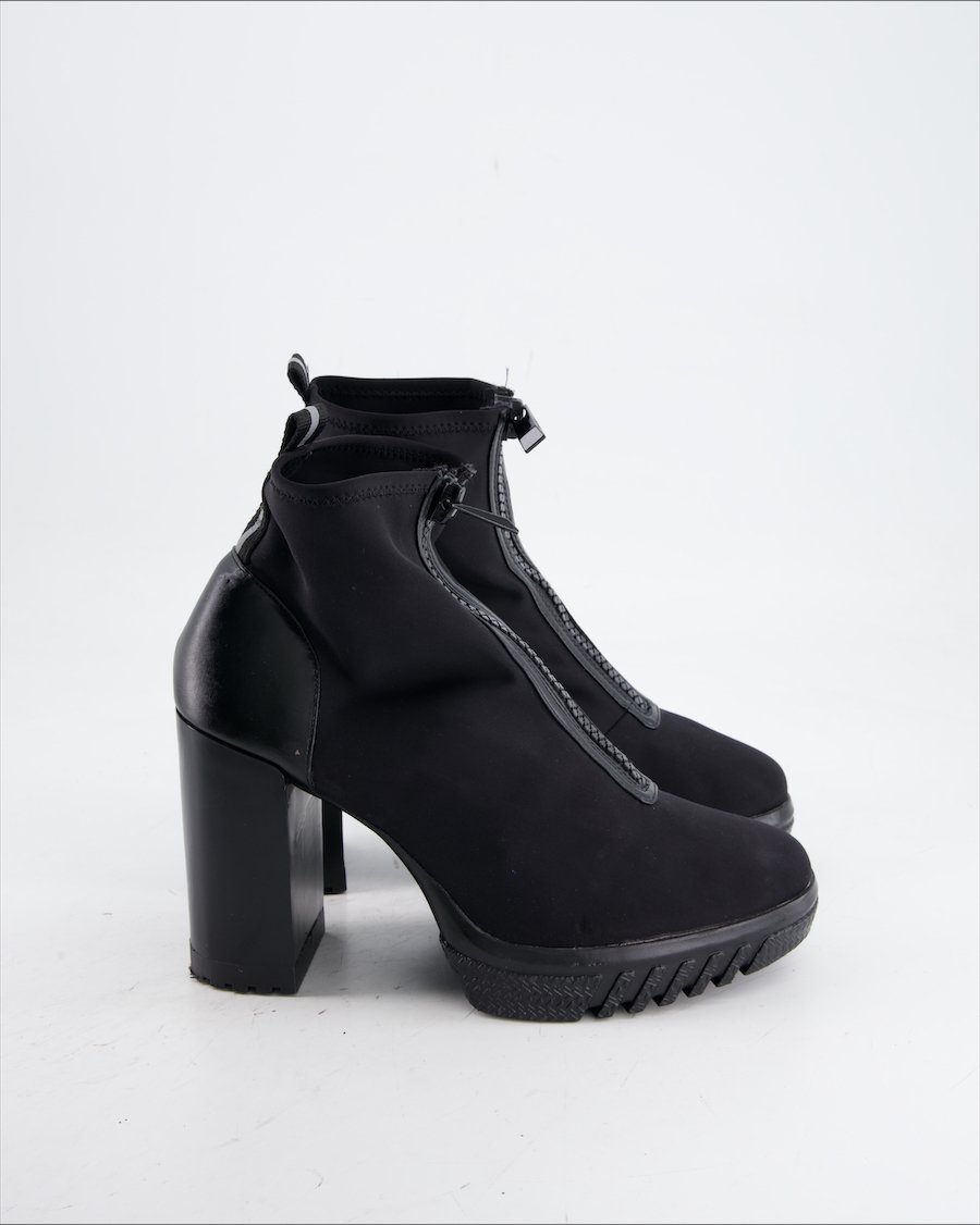 Zara Ankle Boots Cloth Black Eu 39