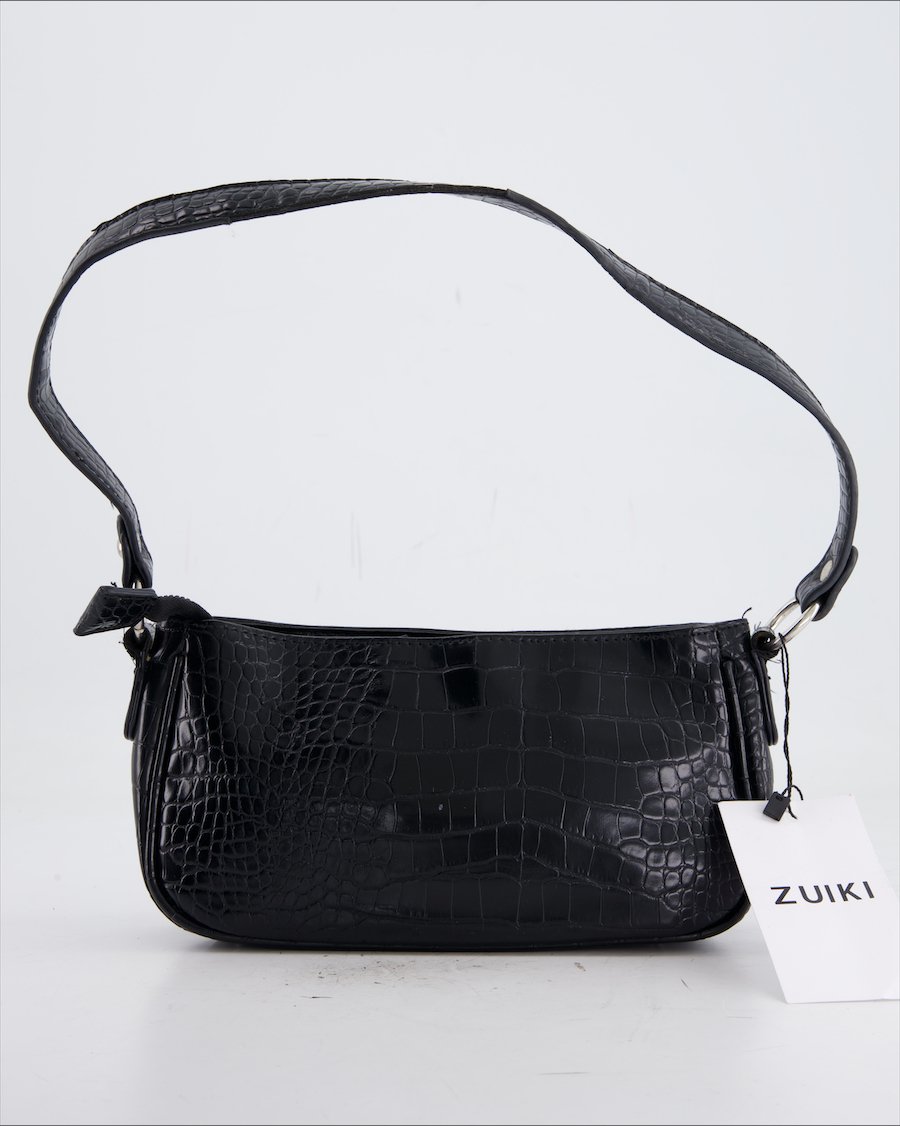 Zuiki Shoulder Bag Polyurethane Black