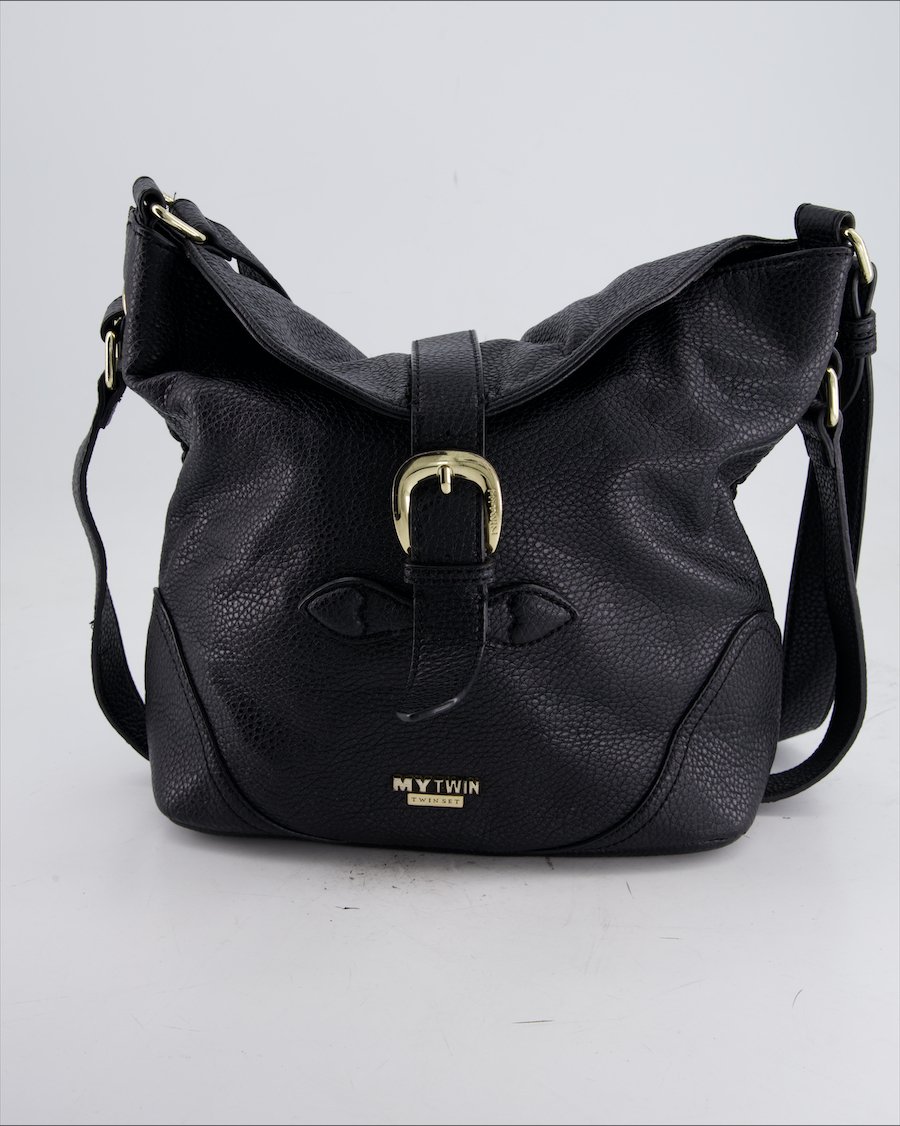 Twinset Shoulder Bag Leather Black