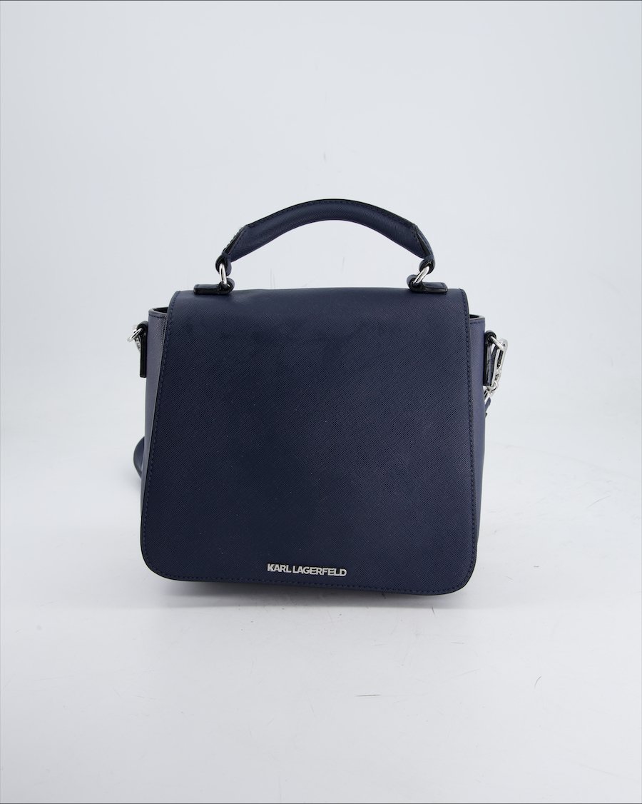 Karl Lagerfeld Handbag Leather Blue