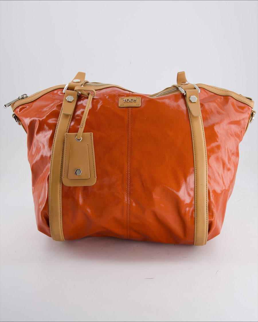 Tod's Shoulder Bag Leather Orange