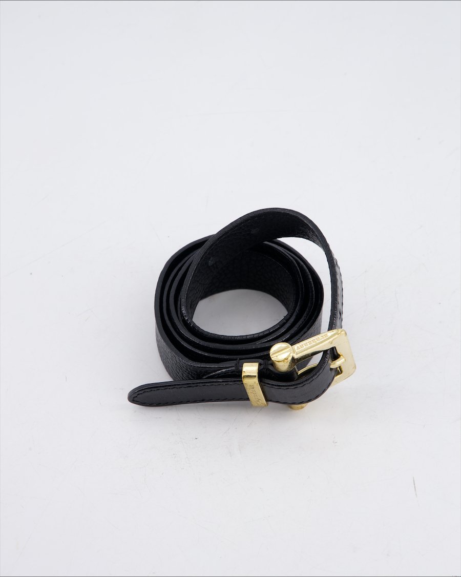 Burberry Belt Leather Black