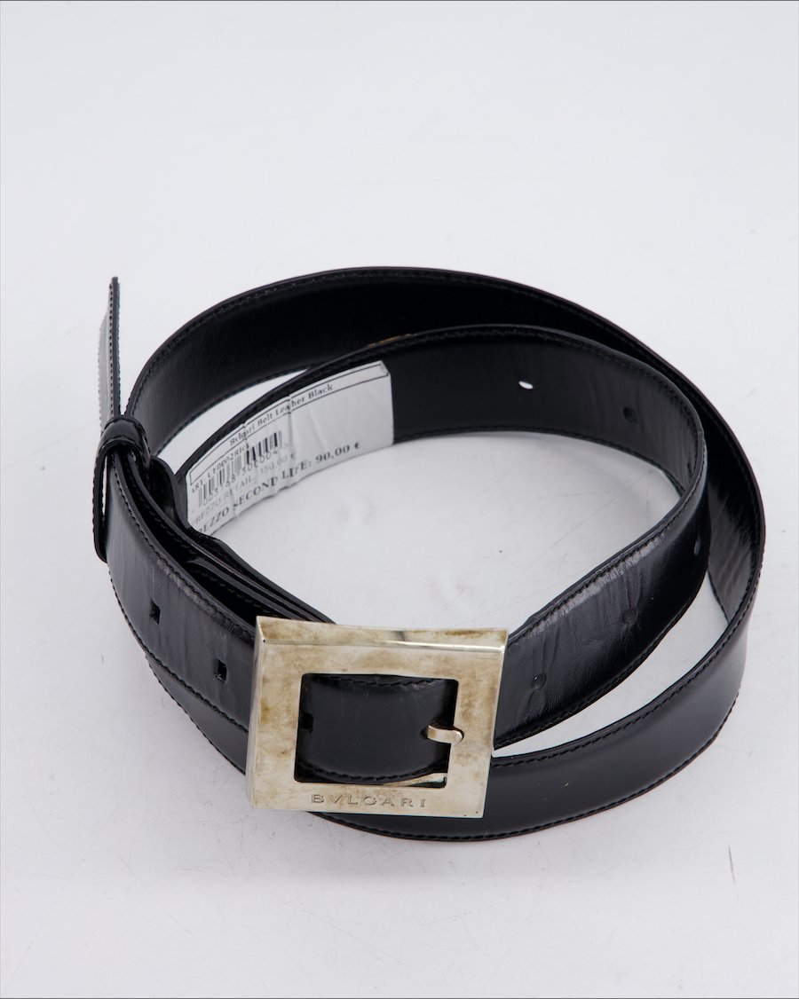Bvlgari Belt Leather Black