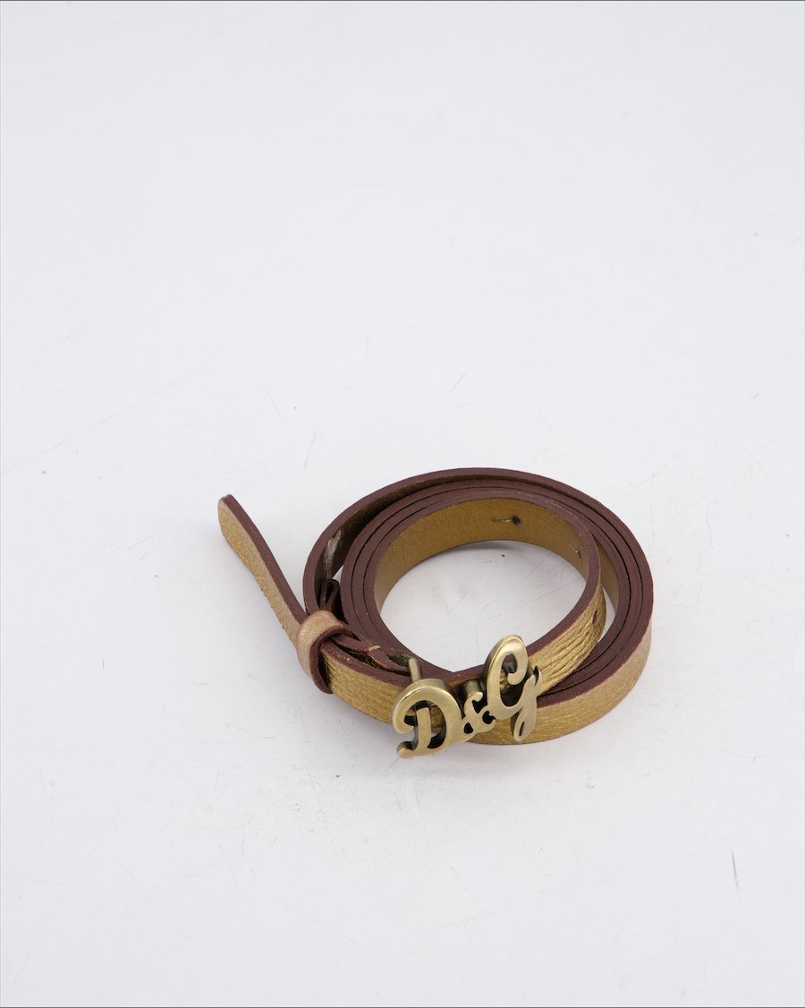 Dolce&Gabbana Belt Leather Gold