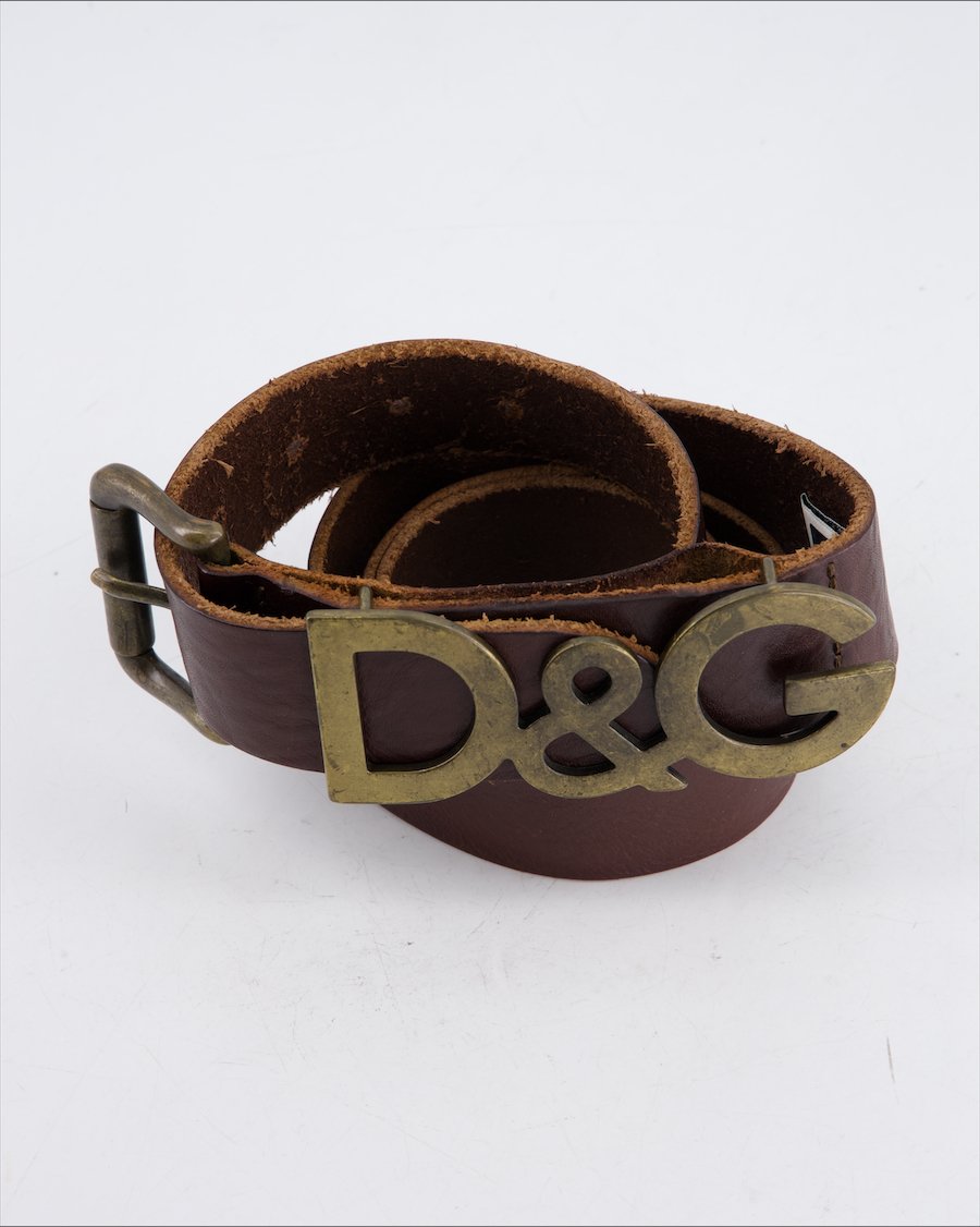 Dolce & Gabbana Belt Leather Brown