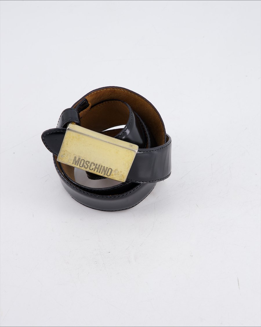 Moschino Belt Leather Black