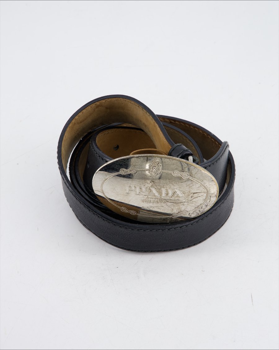 Prada Belt Leather Black