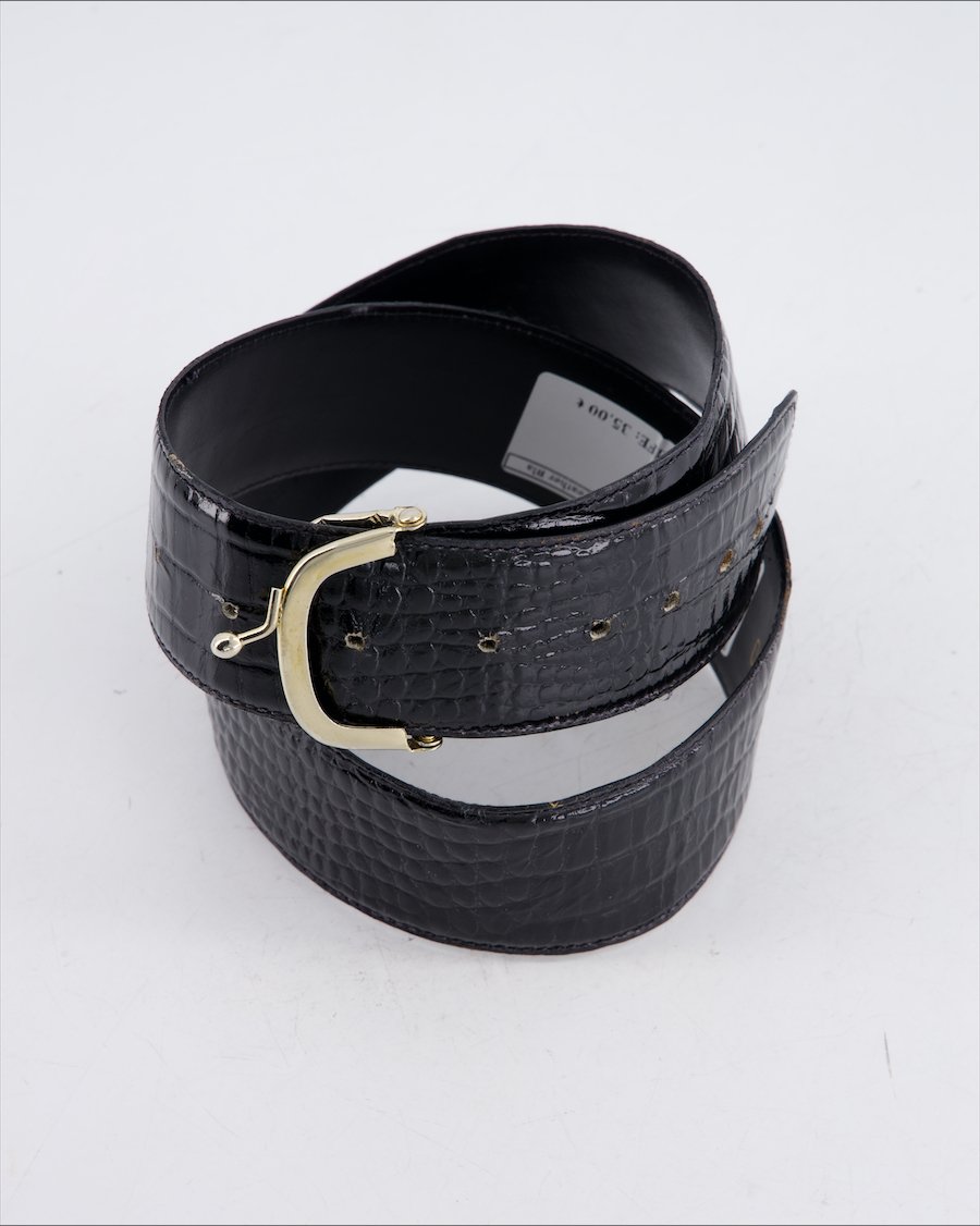 Moschino Cheap And Chic Belt Leather Black
