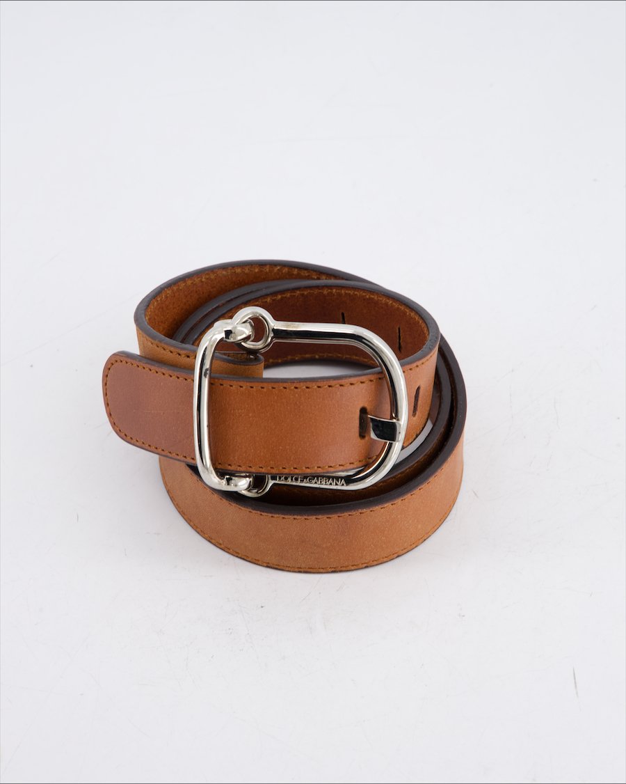 Dolce&Gabbana Belt Leather Camel