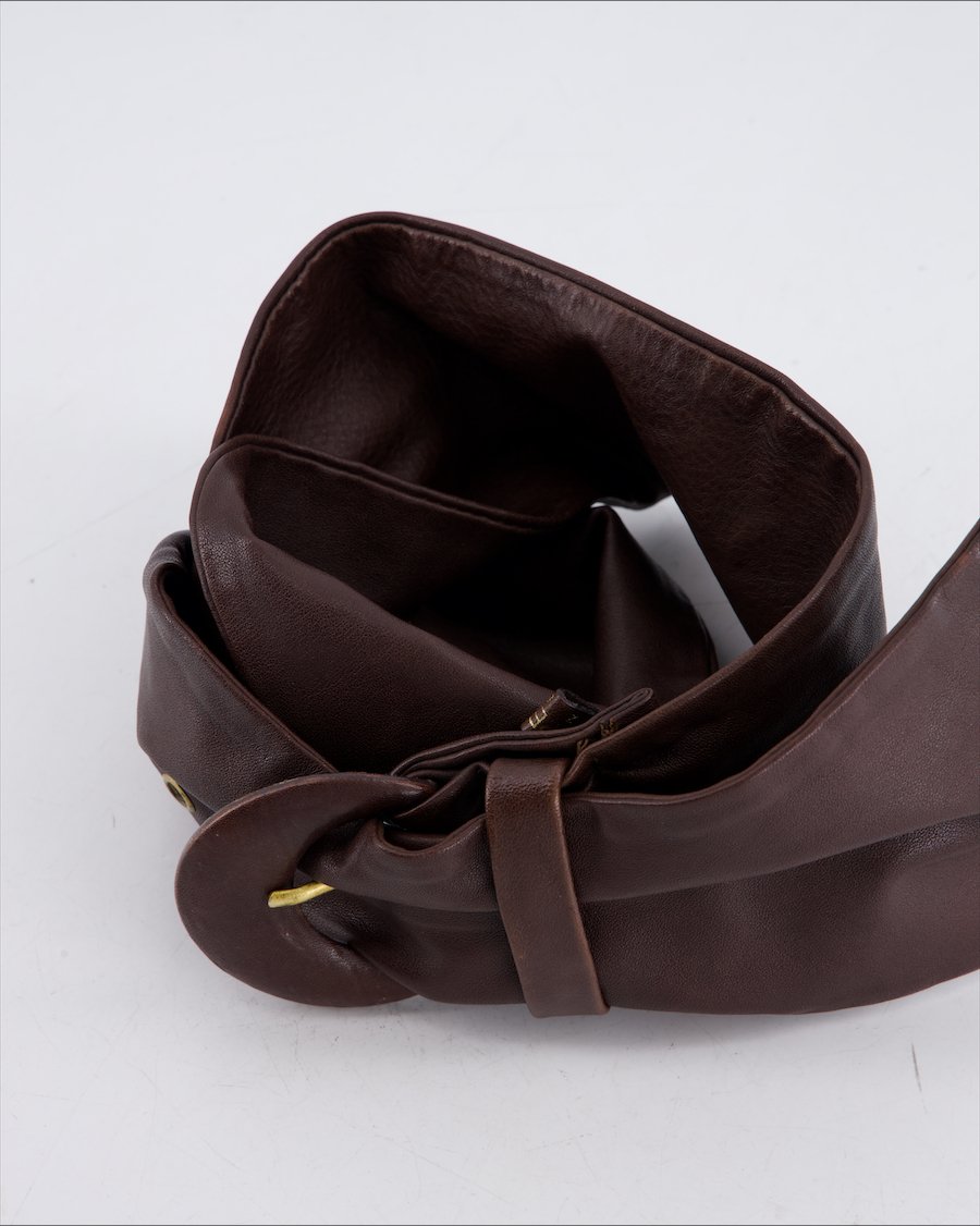 Patrizia Pepe Belt Leather Brown