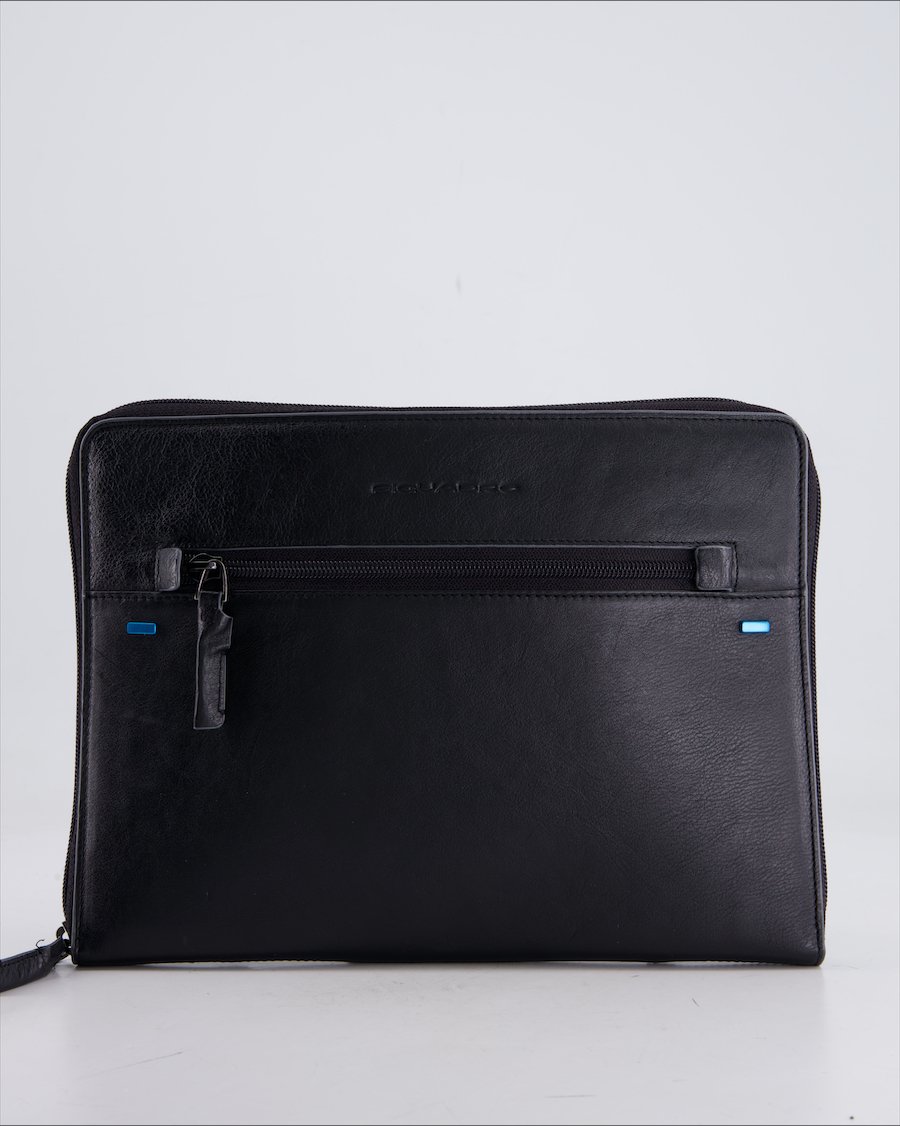 Piquadro Clutch Bag Leather Black