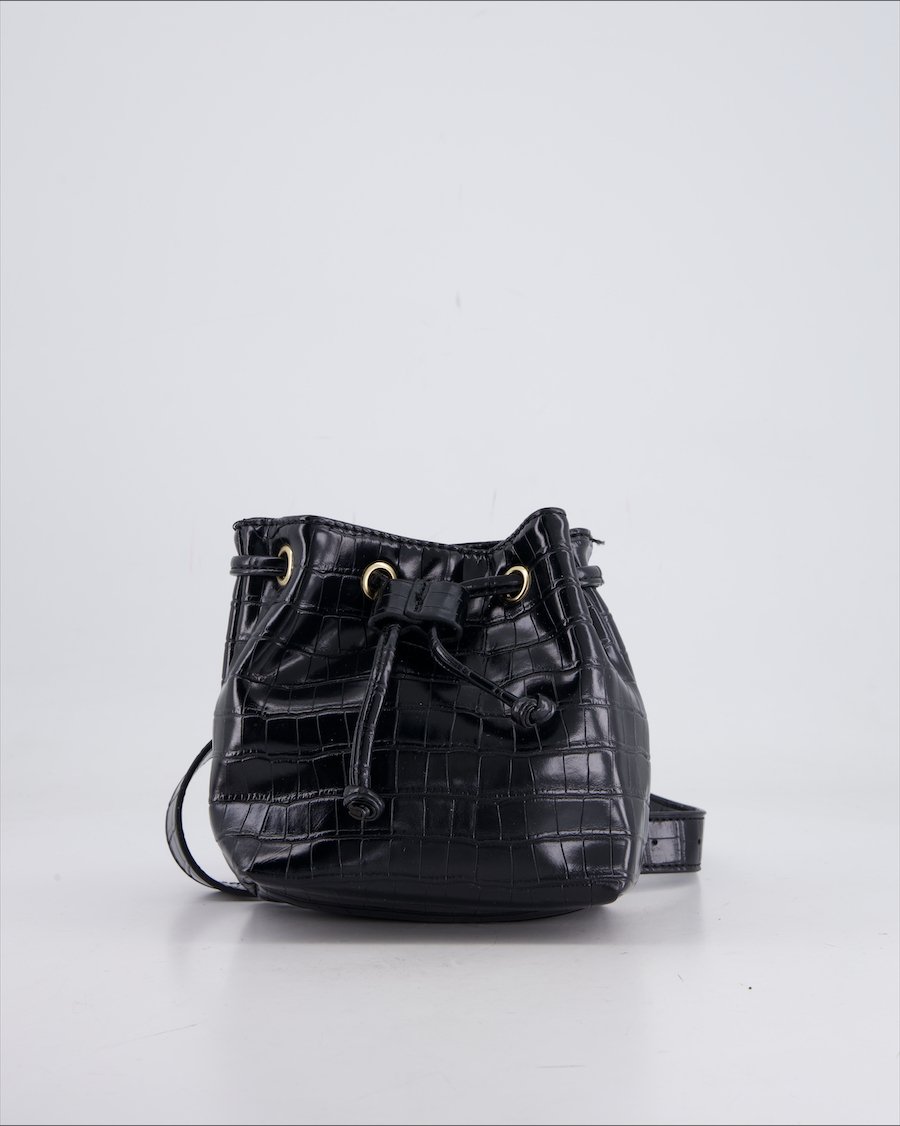 Chicoree Shoulder Bag Polyurethane Black