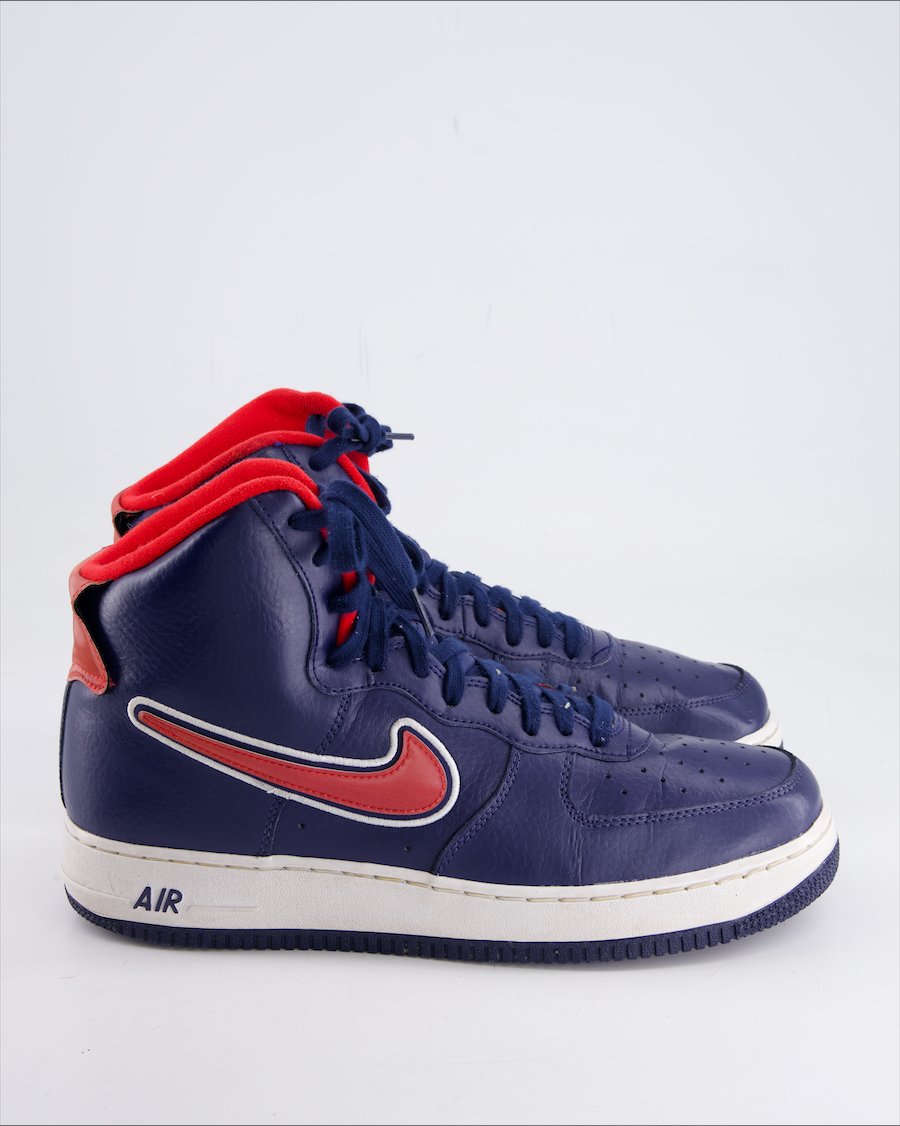 Nike Air Force 1 Trainers Leather Blue Eu 45