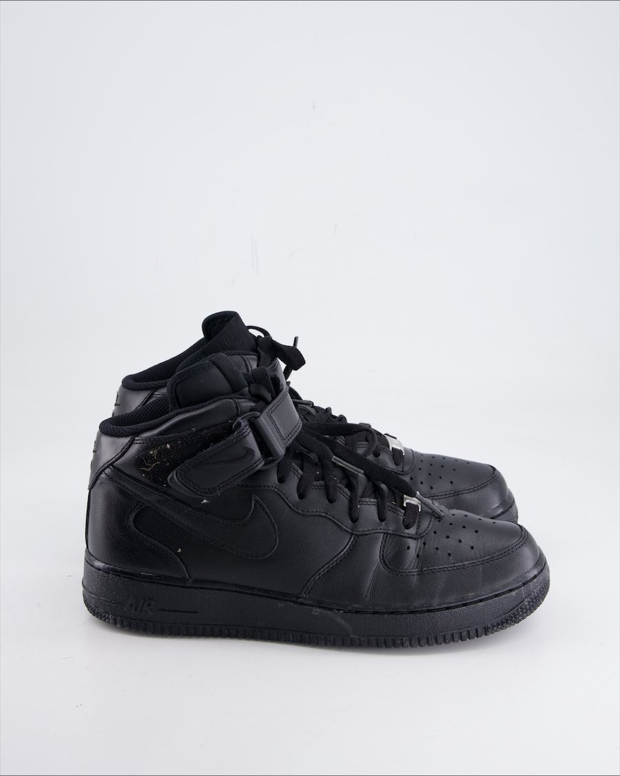 Nike Air Force 1 Trainers Leather Black Eu 42