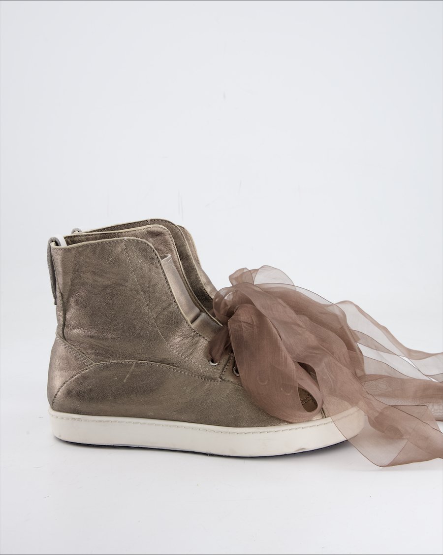 Stokton Trainers Leather Gold Eu 38
