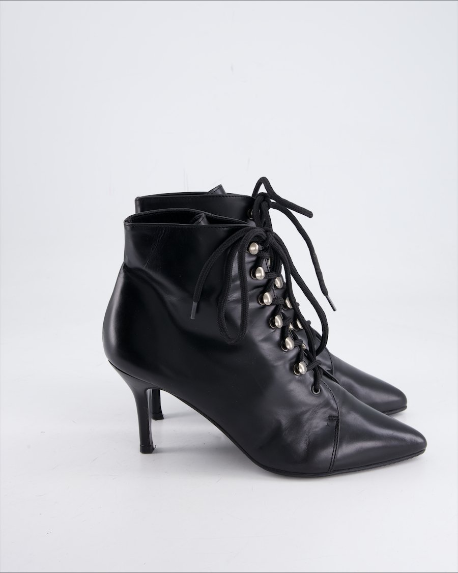 Navyboot Heels Leather Black Eu 40