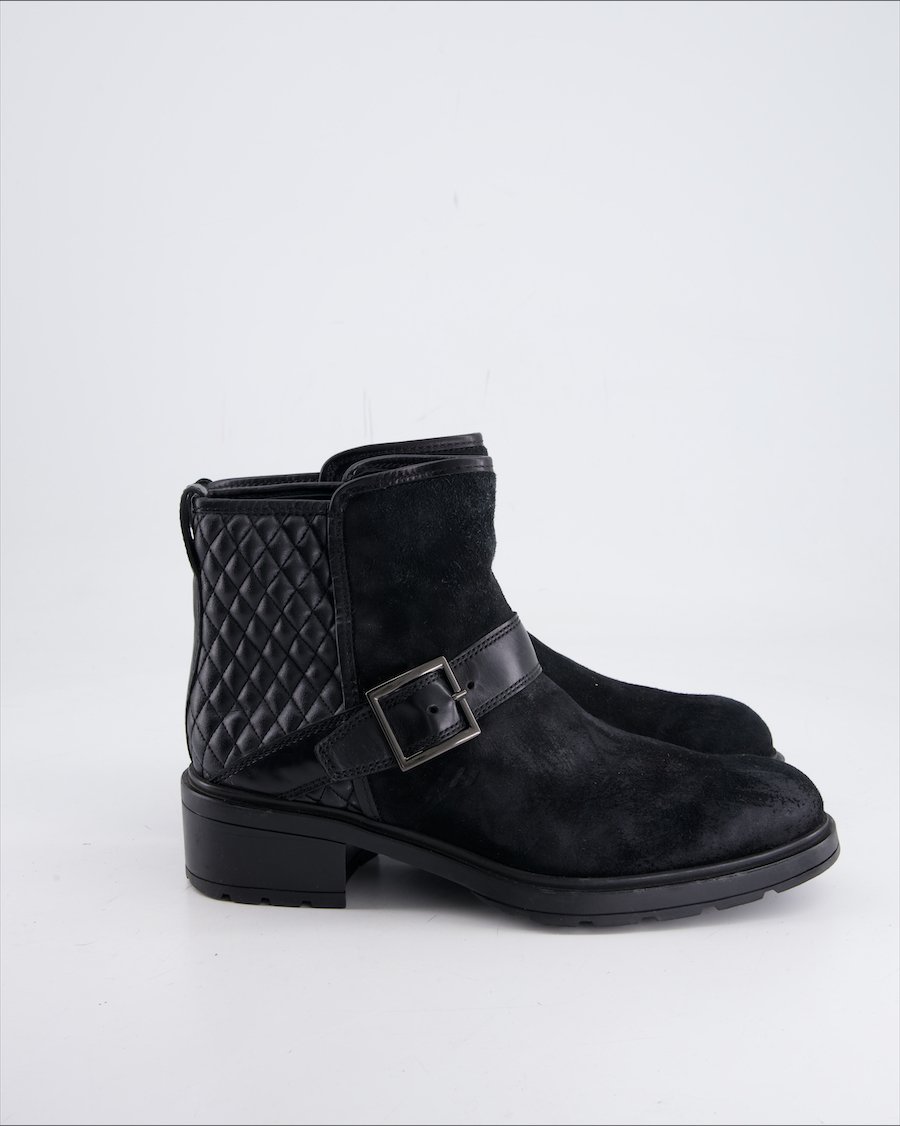 Hogan Ankle Boots Suede Black Eu 37.5