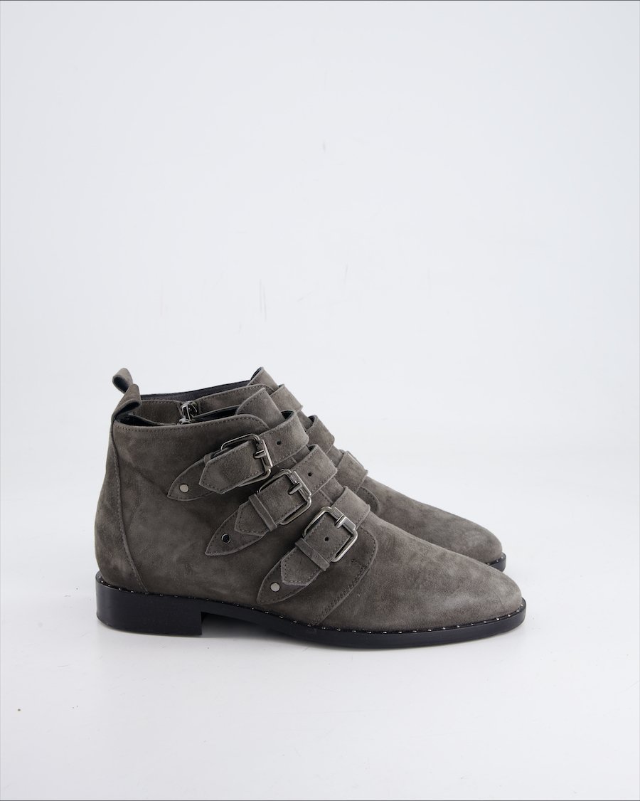 Navyboot Ankle Boots Suede Anthracite Eu 36