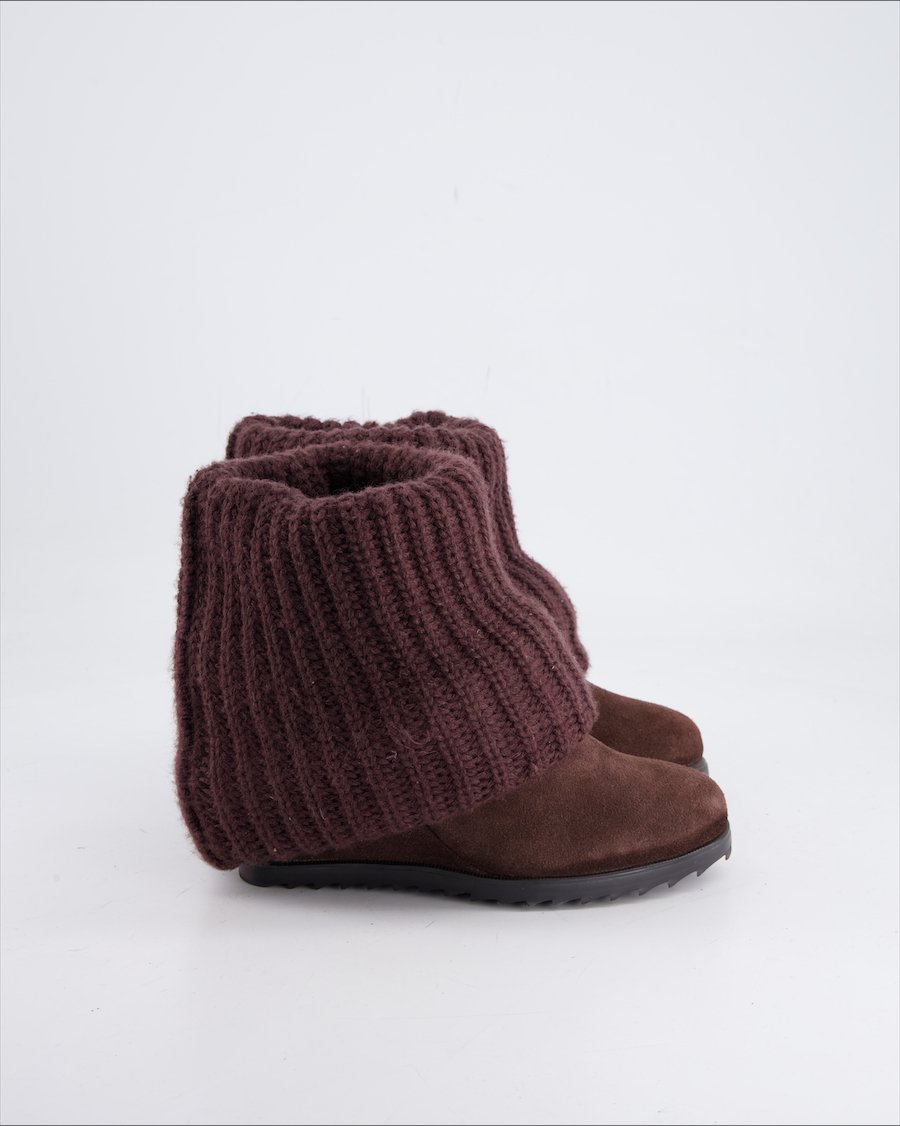 Navyboot Ankle Boots Suede Brown Eu 35