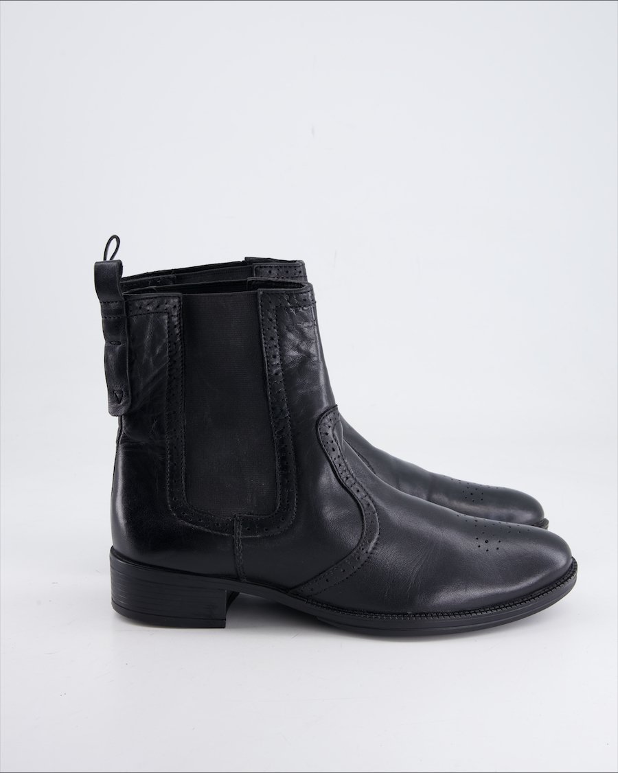 Geox Ankle Boots Leather Black Eu 38.5