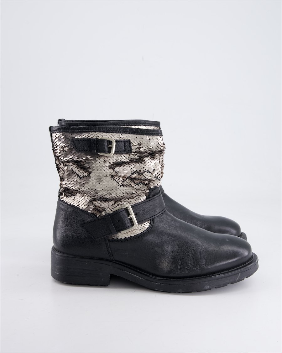 Navyboot Ankle Boots Leather Black Eu 38
