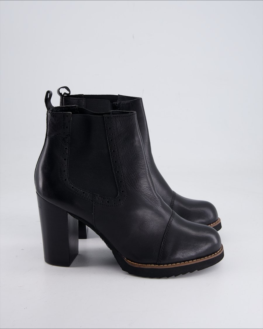 Pier One Ankle Boots Leather Black Eu 41
