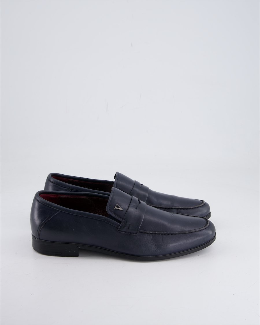 Valentina Garavani Flats Leather Navy Eu 40
