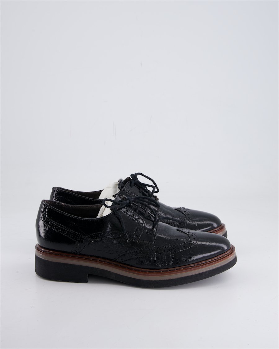 Bata Flats Leather Black Eu 38