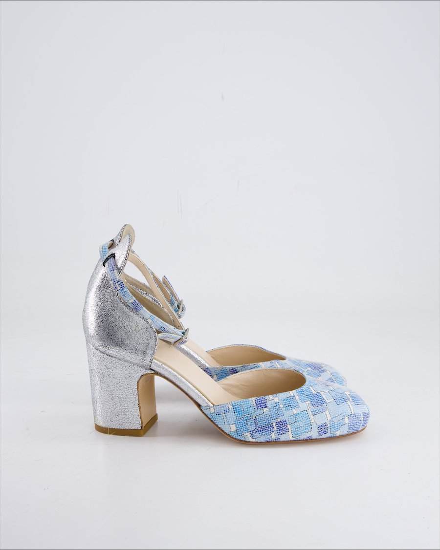 Millà Heels Leather Turquoise Eu 38.5