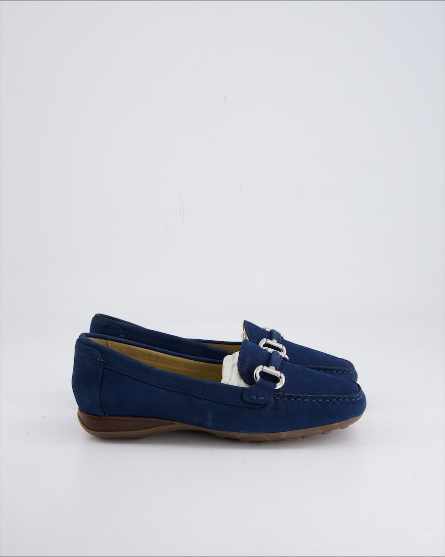Geox Flats Leather Blue